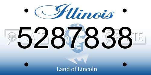 5287838 Illinois License Plate