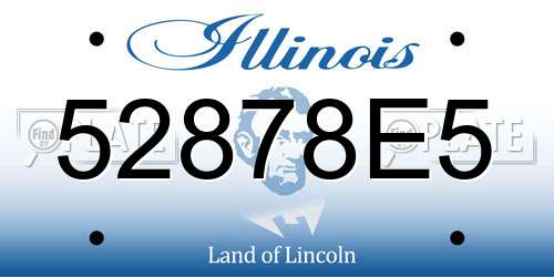 52878E5 Illinois License Plate