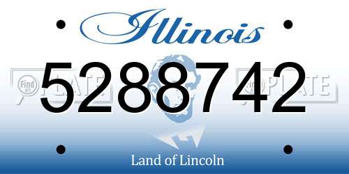 5288742 Illinois License Plate