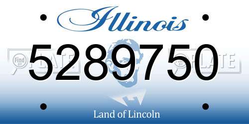 5289750 Illinois License Plate