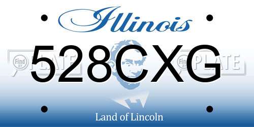 528CXG Illinois License Plate