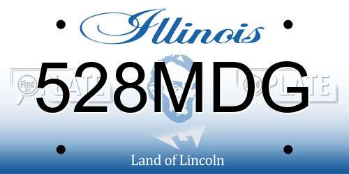 528MDG Illinois License Plate