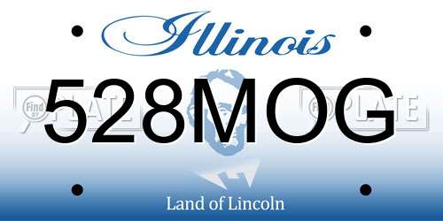 528MOG Illinois License Plate