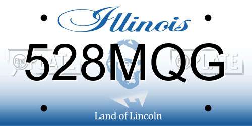528MQG Illinois License Plate