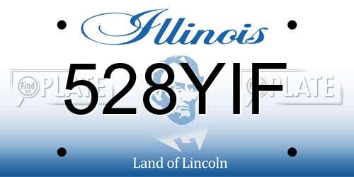 528YIF Illinois License Plate