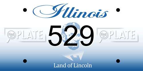 529 Illinois License Plate