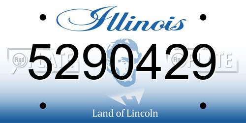 5290429 Illinois License Plate