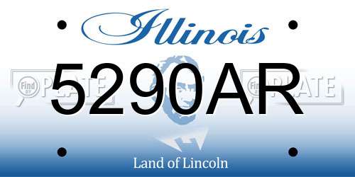 5290AR Illinois License Plate