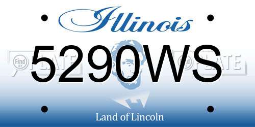 5290WS Illinois License Plate