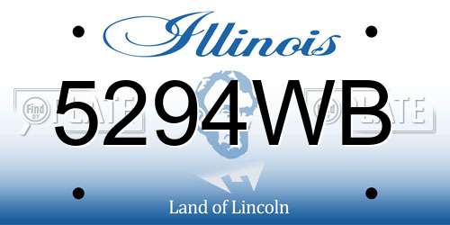 5294WB Illinois License Plate