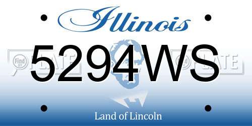 5294WS Illinois License Plate