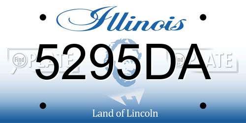 5295DA Illinois License Plate