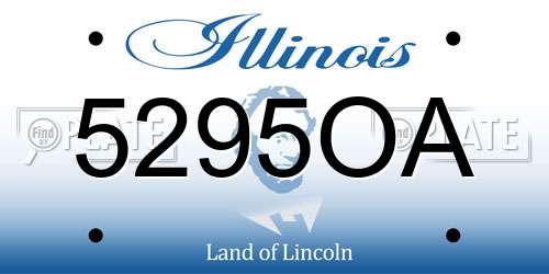 5295OA Illinois License Plate