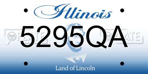 5295QA Illinois License Plate