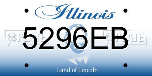 5296EB Illinois License Plate