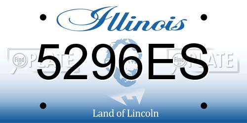 5296ES Illinois License Plate