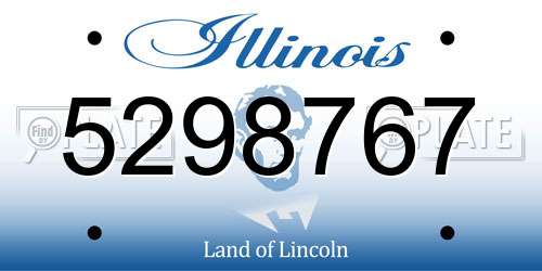 5298767 Illinois License Plate