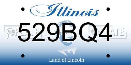 529BQ4 Illinois License Plate