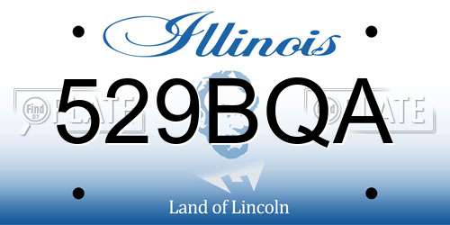 529BQA Illinois License Plate