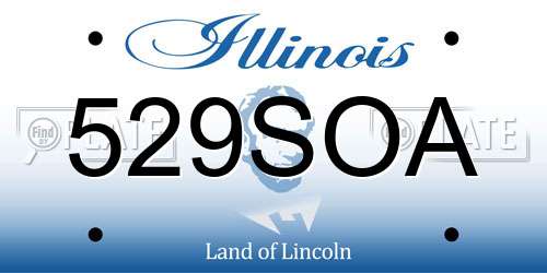 529SOA Illinois License Plate