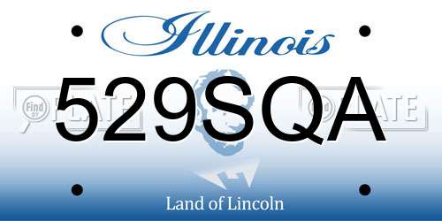 529SQA Illinois License Plate