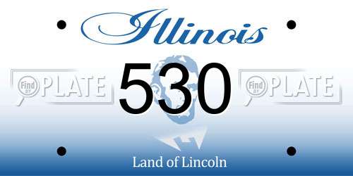 530 Illinois License Plate