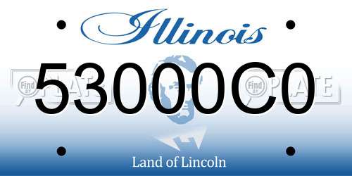 53000C0 Illinois License Plate