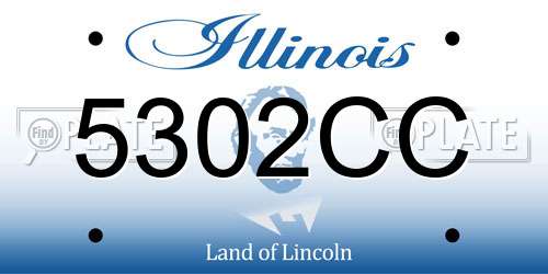 5302CC Illinois License Plate