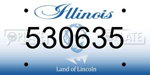 530635 Illinois License Plate