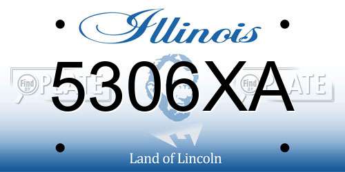 5306XA Illinois License Plate
