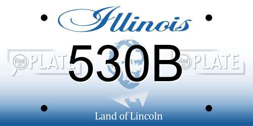 530B Illinois License Plate