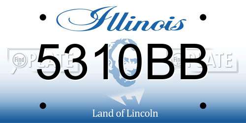 5310BB Illinois License Plate