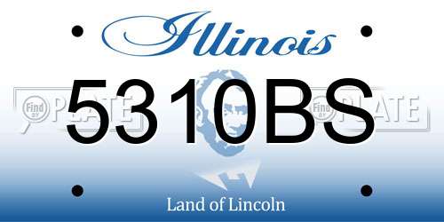 5310BS Illinois License Plate