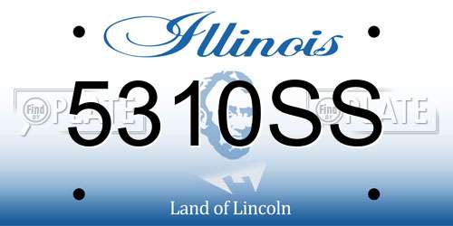5310SS Illinois License Plate