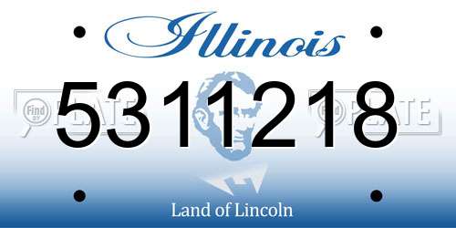 5311218 Illinois License Plate