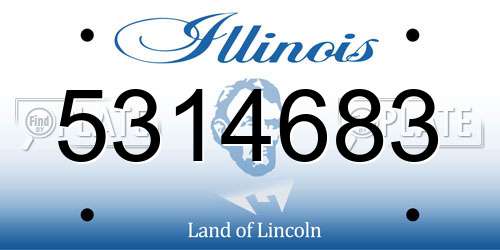5314683 Illinois License Plate