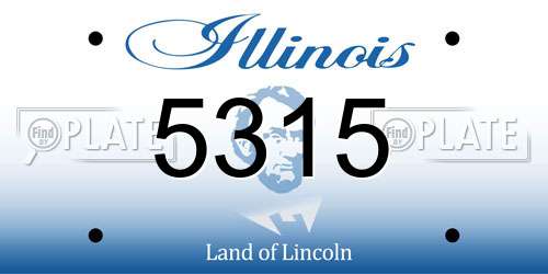 5315 Illinois License Plate