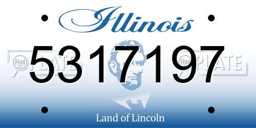 5317197 Illinois License Plate