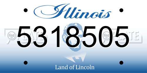 5318505 Illinois License Plate