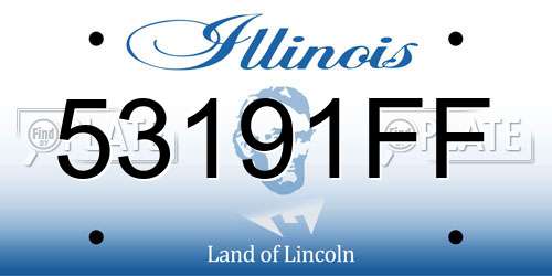 53191FF Illinois License Plate