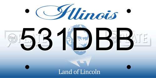 531DBB Illinois License Plate