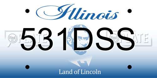 531DSS Illinois License Plate