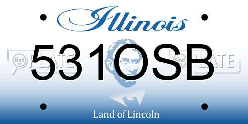 531OSB Illinois License Plate