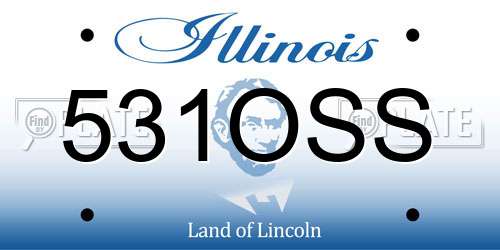 531OSS Illinois License Plate