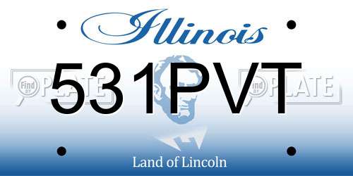 531PVT Illinois License Plate