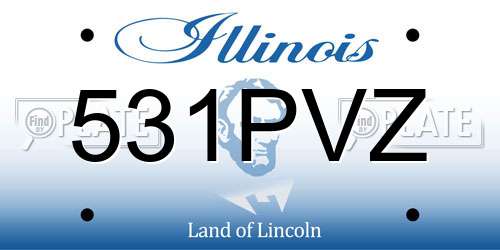 531PVZ Illinois License Plate