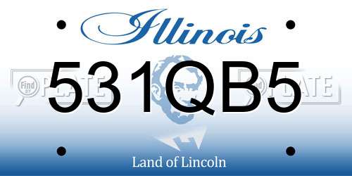 531QB5 Illinois License Plate