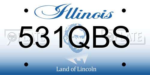 531QBS Illinois License Plate