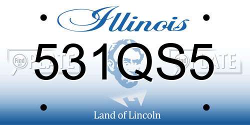 531QS5 Illinois License Plate