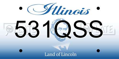 531QSS Illinois License Plate